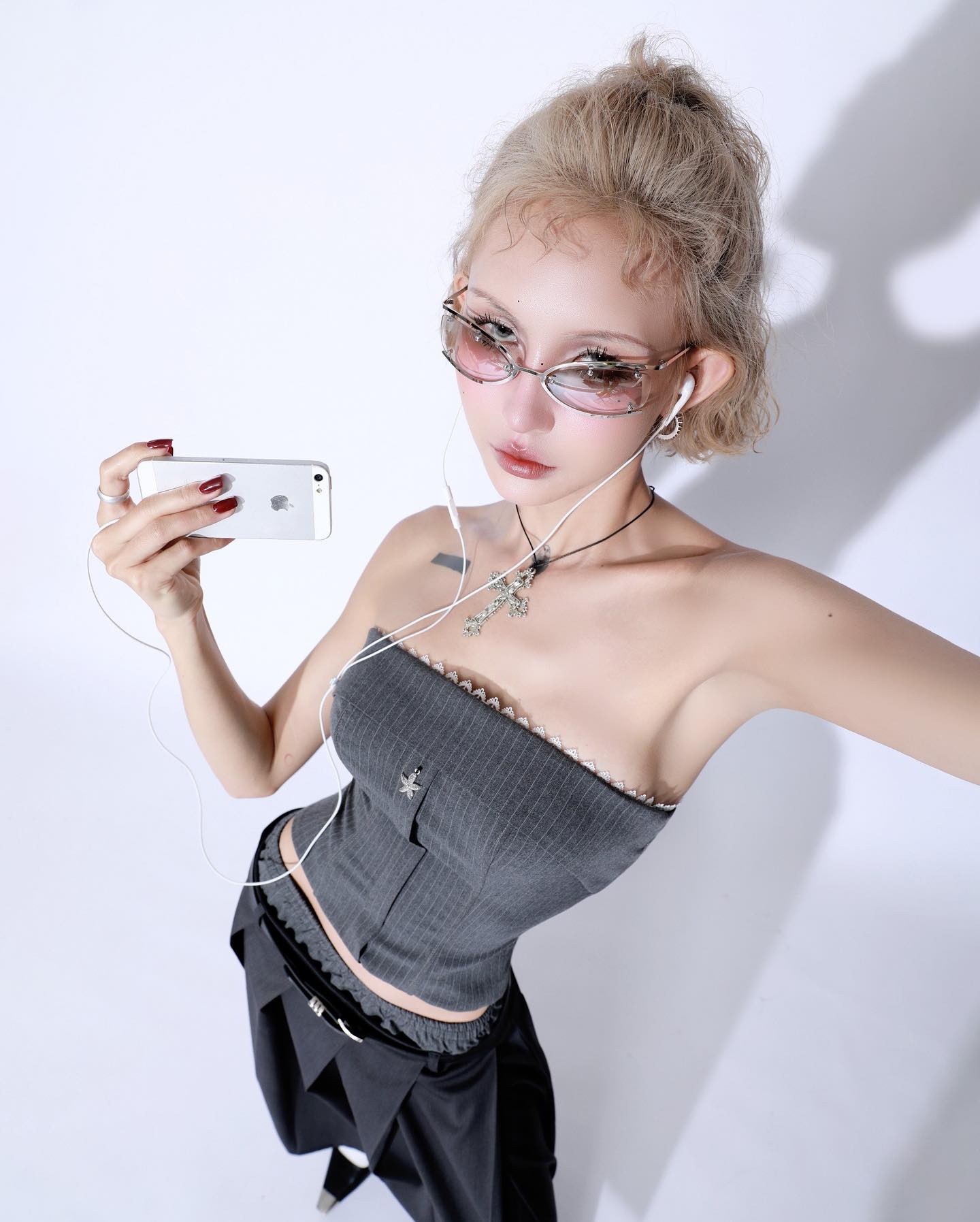 Corset With Lace Line